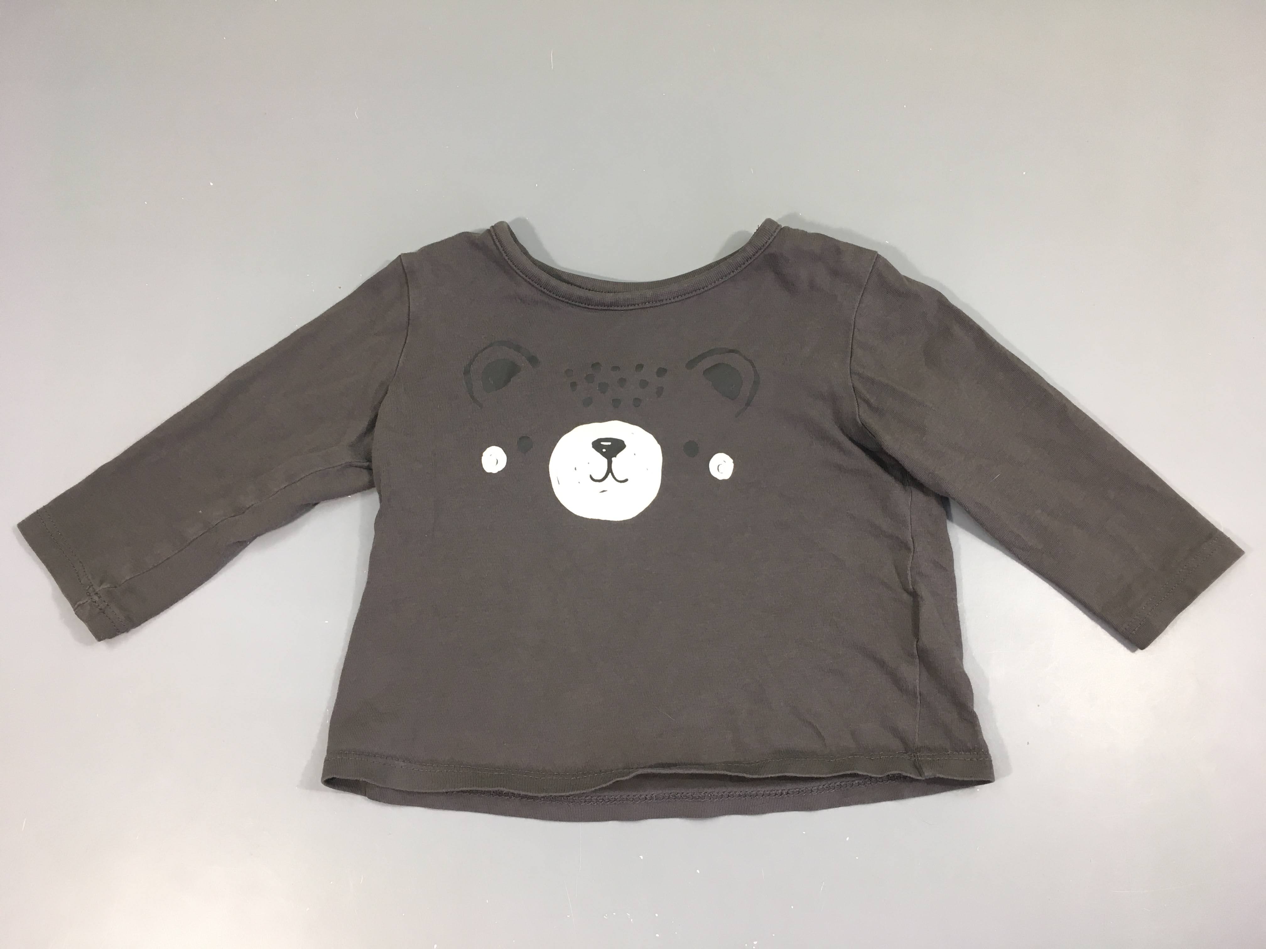 T-shirt m.l gris ourson