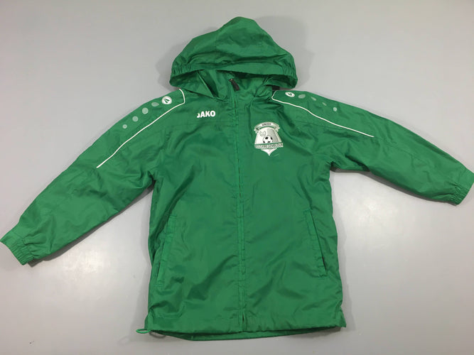 Veste style k-way zippée verte Jako bossière gembloux à capuche, moins cher chez Petit Kiwi