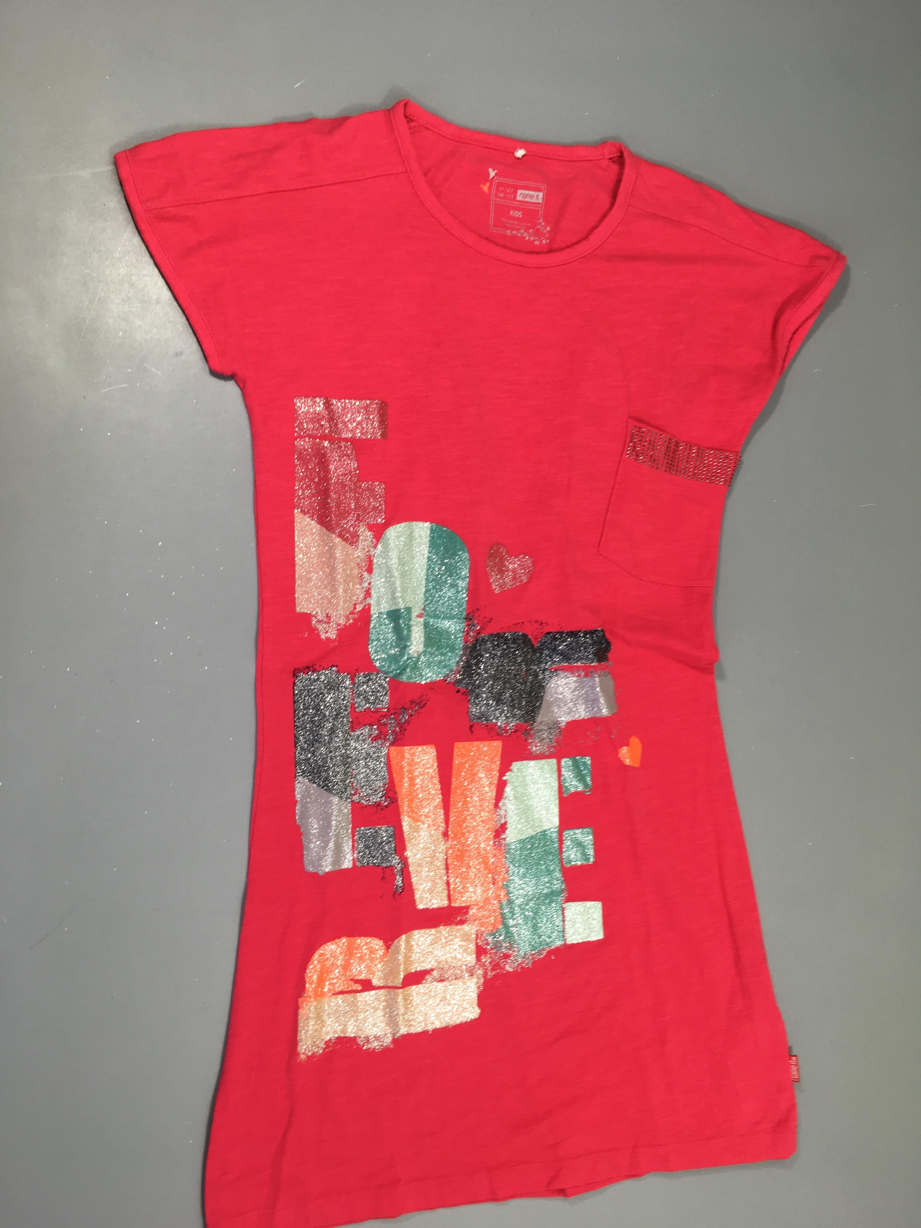 Robe m.c jersey rose flammé For Ever