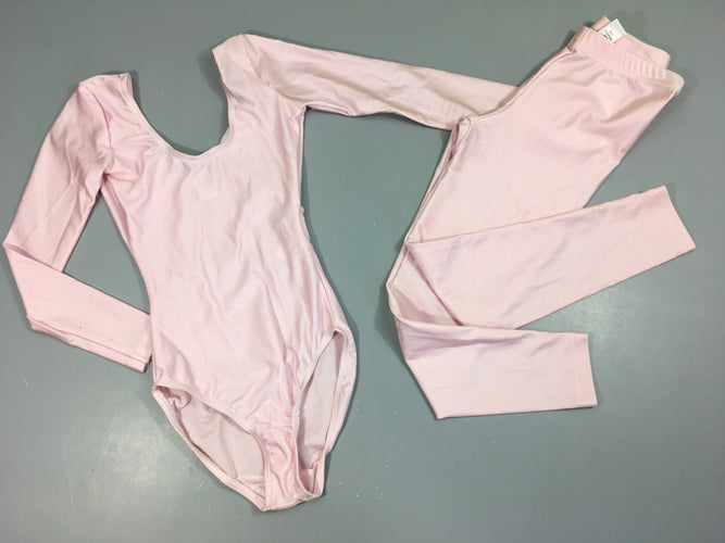 Justaucorps rose + legging de danse, moins cher chez Petit Kiwi