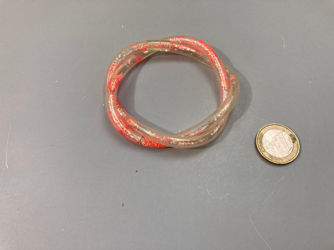 Bracelet torsadés paillettes, moins cher chez Petit Kiwi