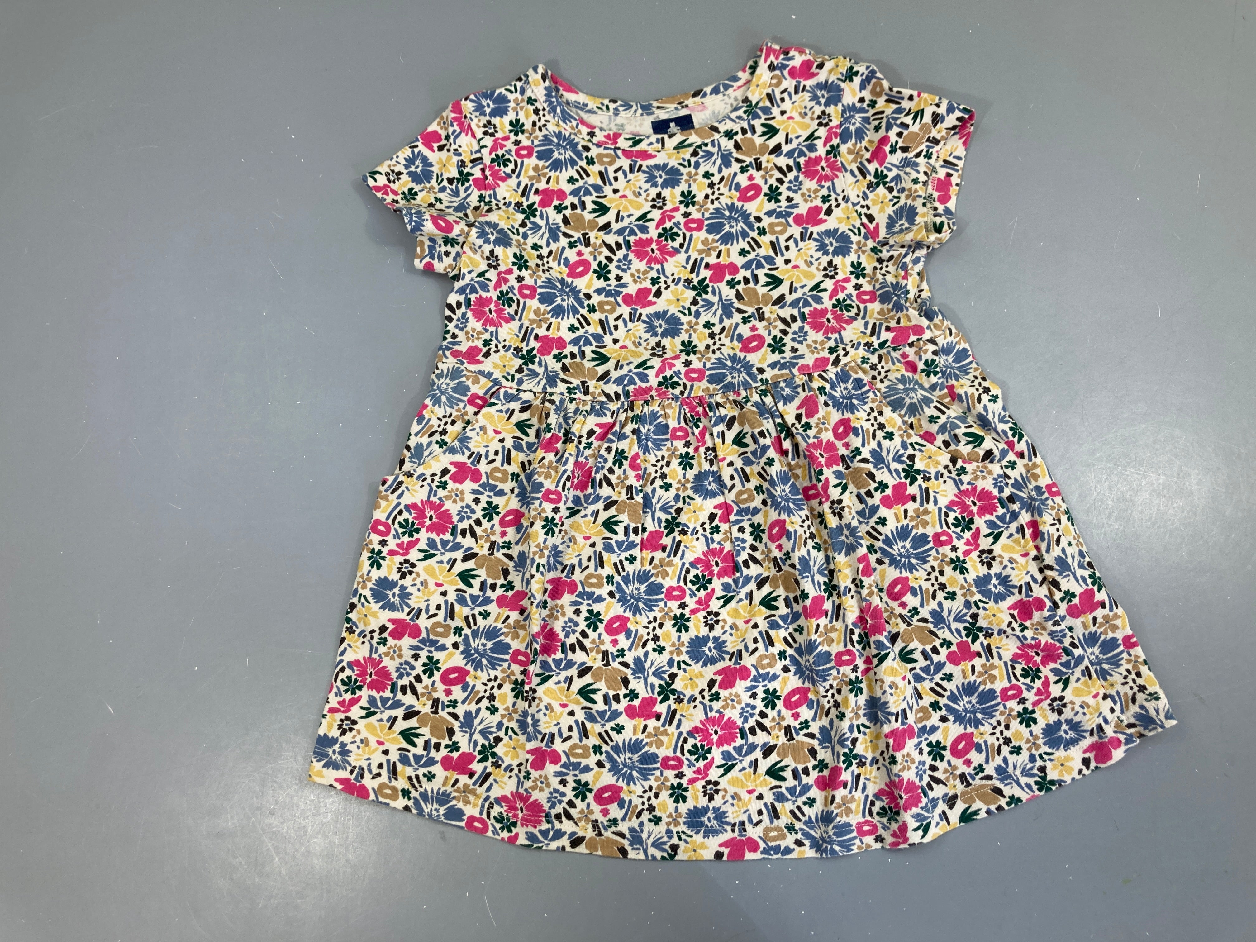 Robe m.c jersey fleurie