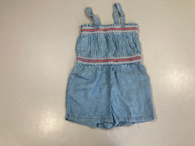 Combishort denim s.mockée, moins cher chez Petit Kiwi