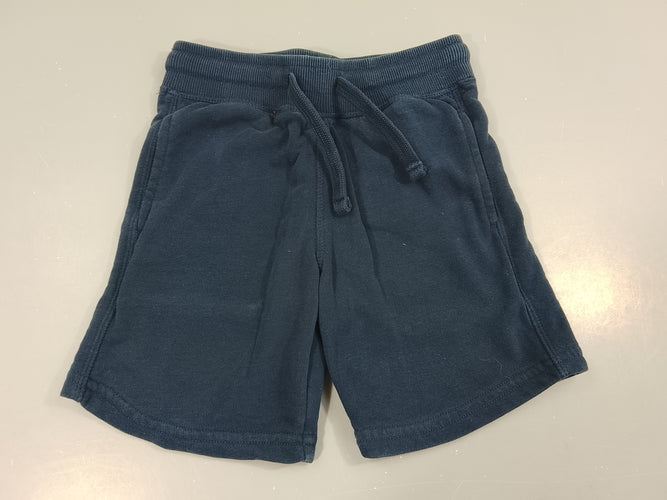 Bermuda molleton bleu marine, moins cher chez Petit Kiwi