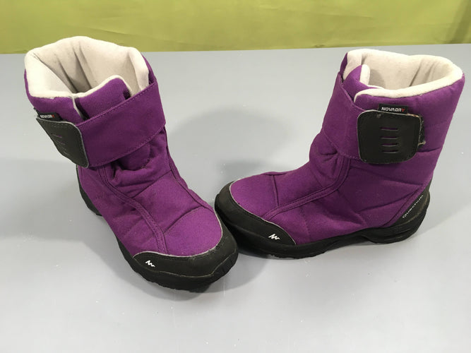 Botte de neige  violet- noir (34), moins cher chez Petit Kiwi
