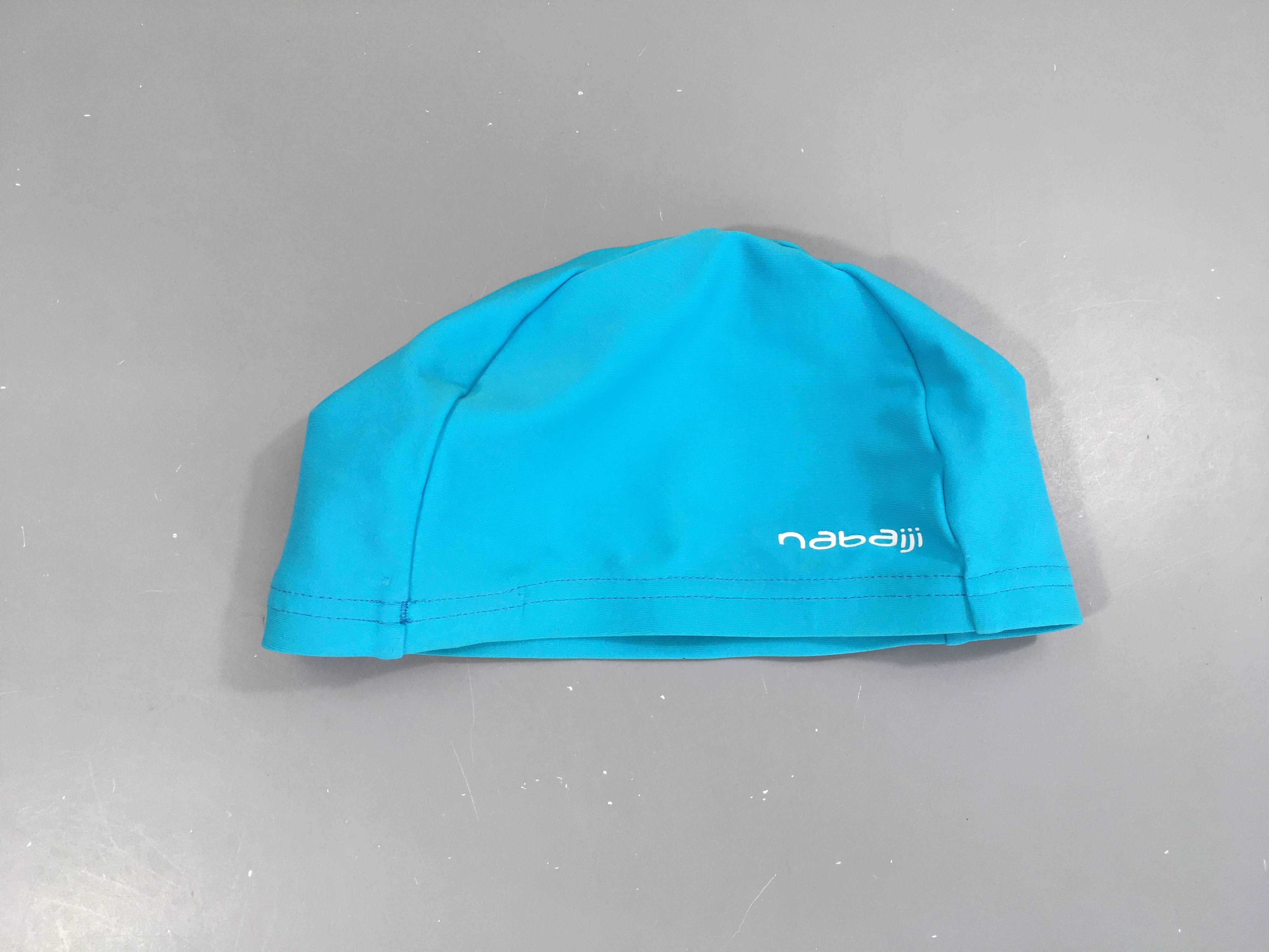 Bonnet de bain tissu bleu