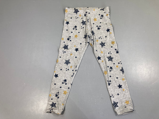 Legging gris étoiles, moins cher chez Petit Kiwi