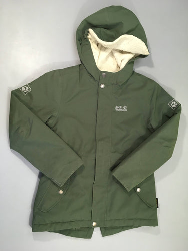 Jack Wolfskin Veste kaki doublé teddy, moins cher chez Petit Kiwi