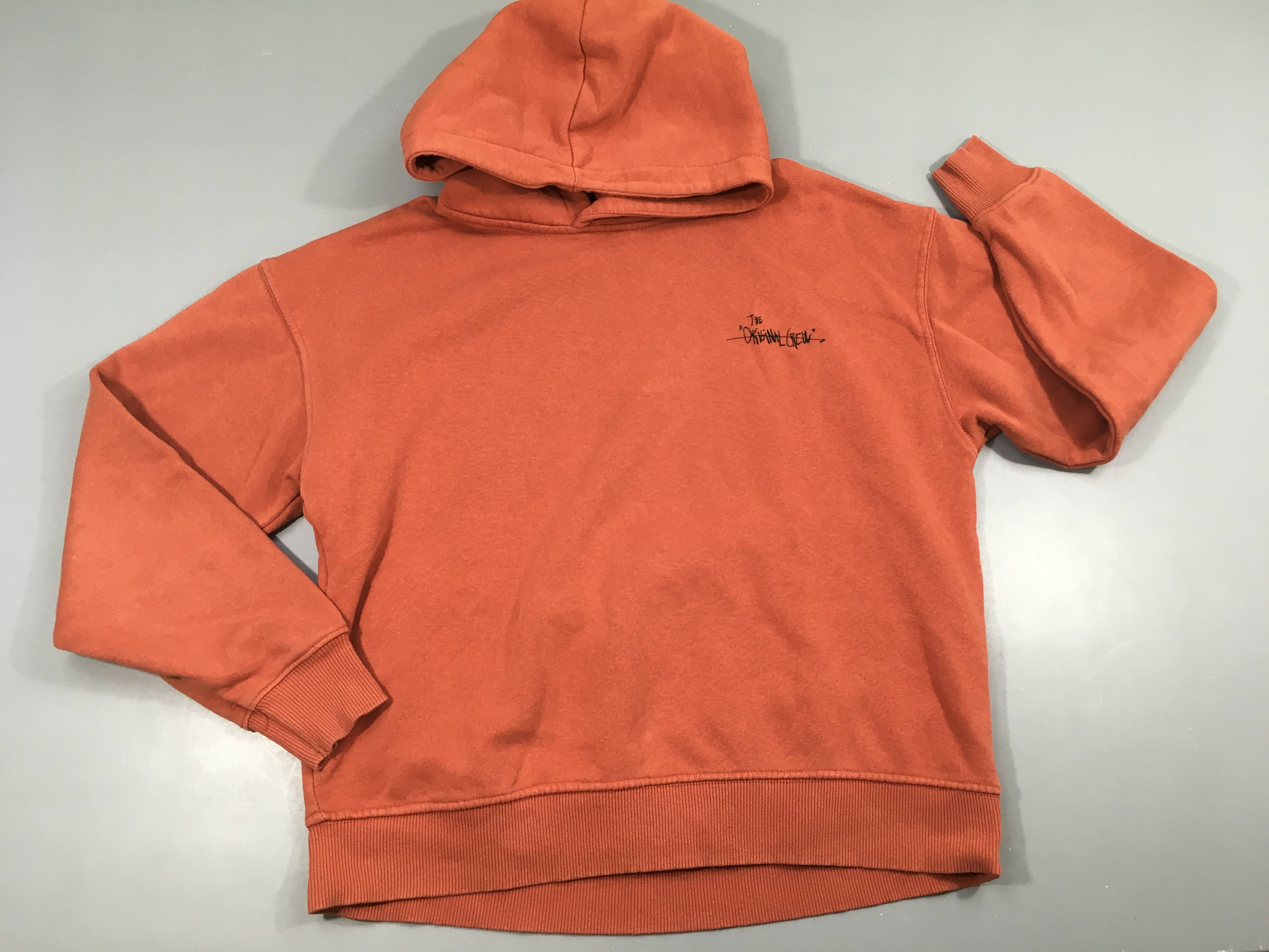 Sweat brique à capuche the original crew