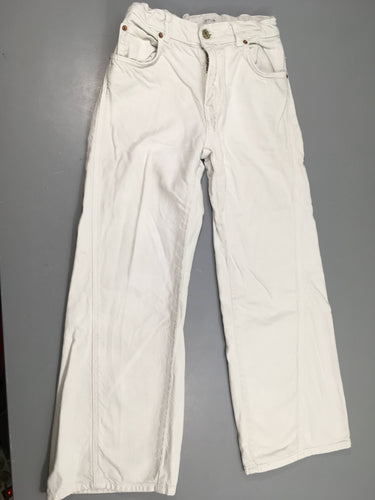 Jeans large wide leg blanc, moins cher chez Petit Kiwi