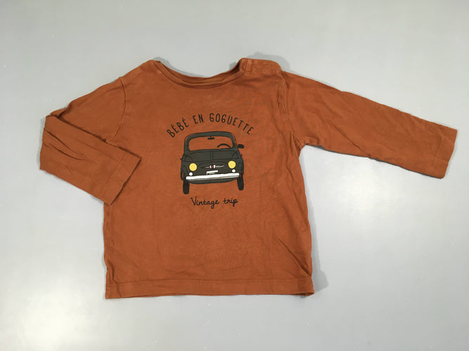 T-shirt m.l brun Bébé goguette, moins cher chez Petit Kiwi