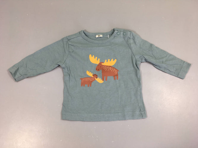 T-shirt m.l bleu rennes, moins cher chez Petit Kiwi