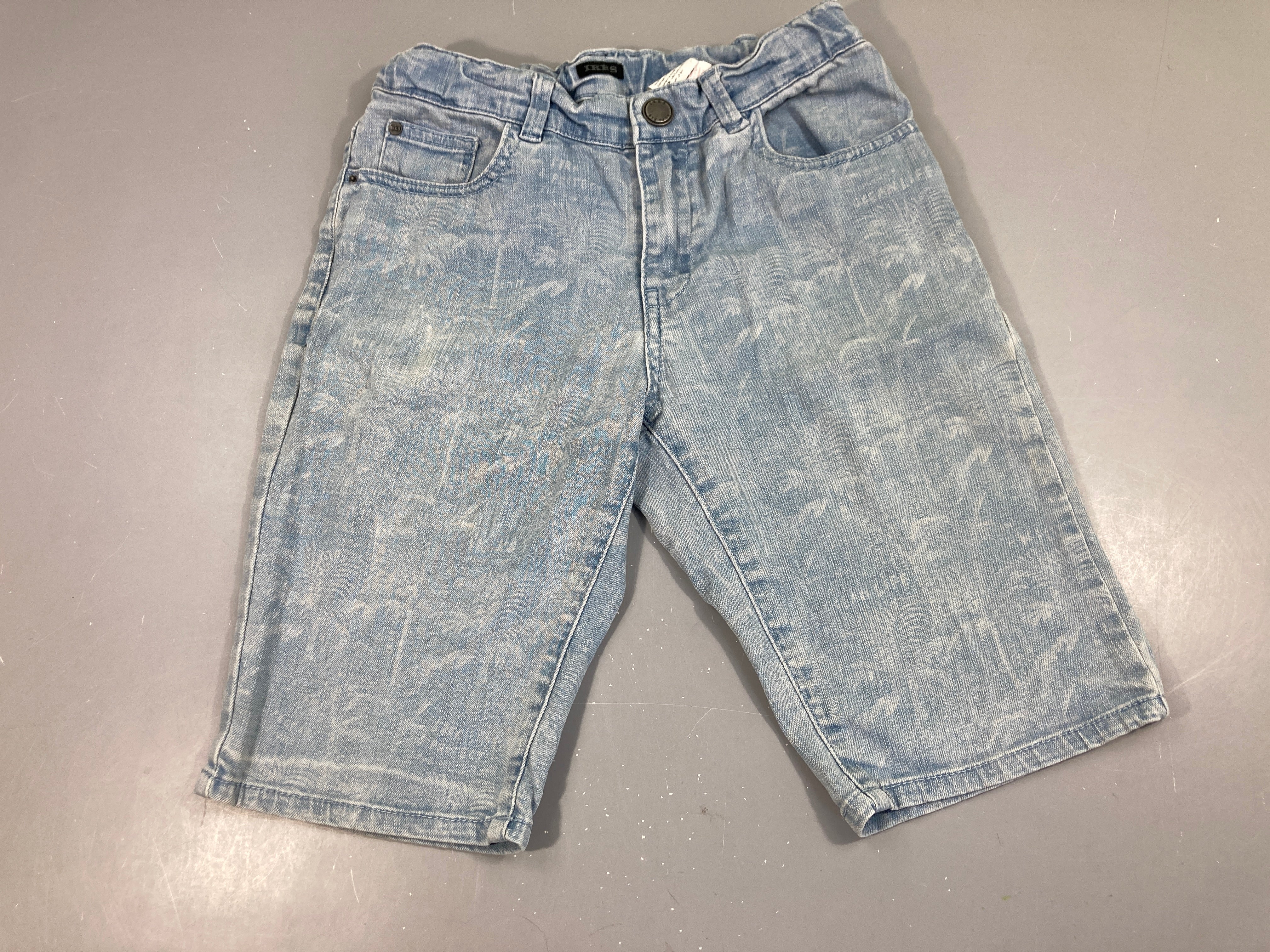 Bermuda Denim feuillage léger