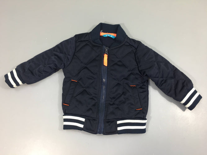 Gilet matelassé bleu foncé, moins cher chez Petit Kiwi