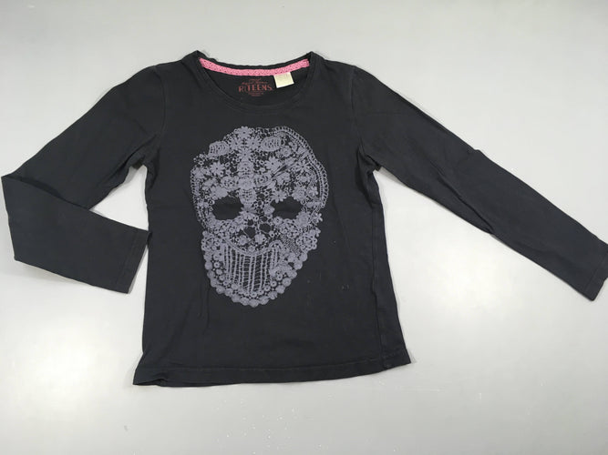 T-shirt m.l bleu marine crâne, moins cher chez Petit Kiwi