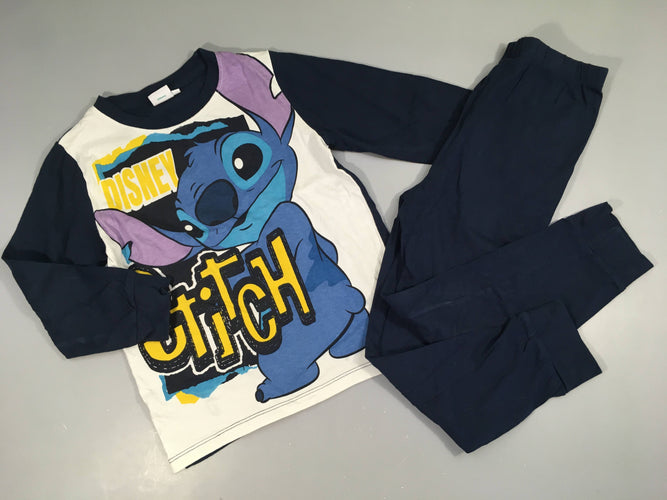 Pyjama 2pcs jersey bleu marine Stitch, moins cher chez Petit Kiwi
