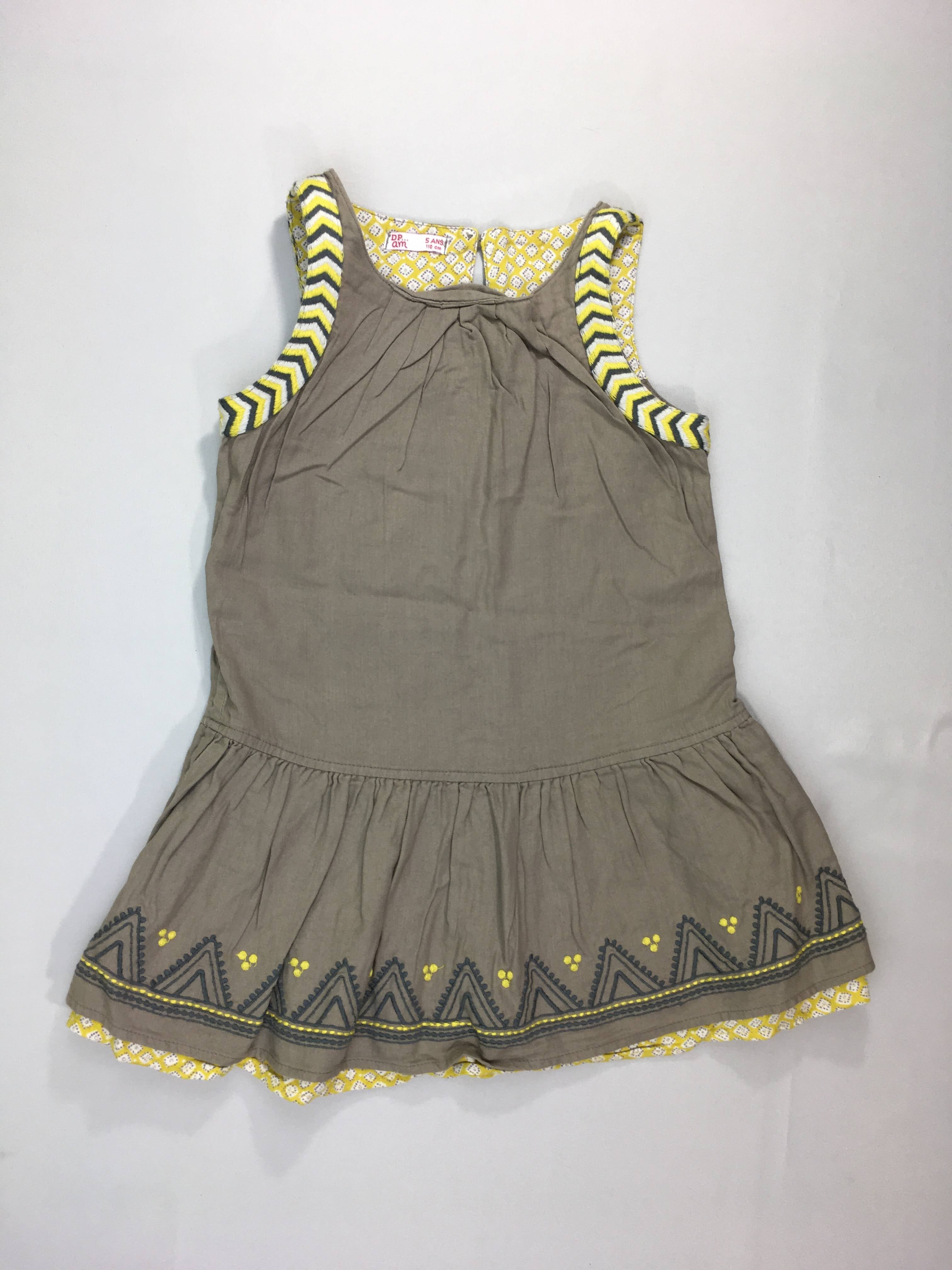 Robe s.m brun chevrons