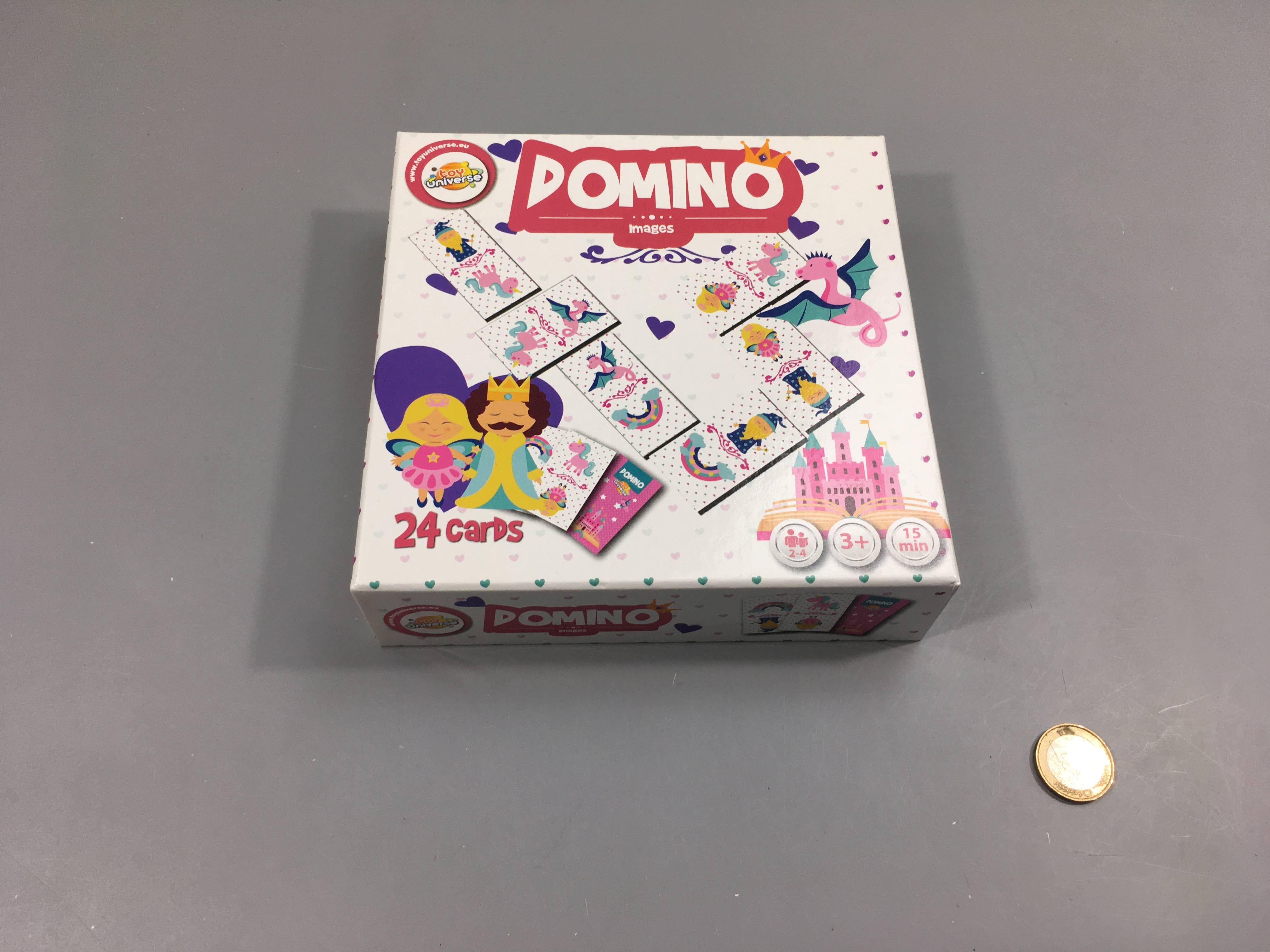 Complet domino 24pcs château, princesses,...