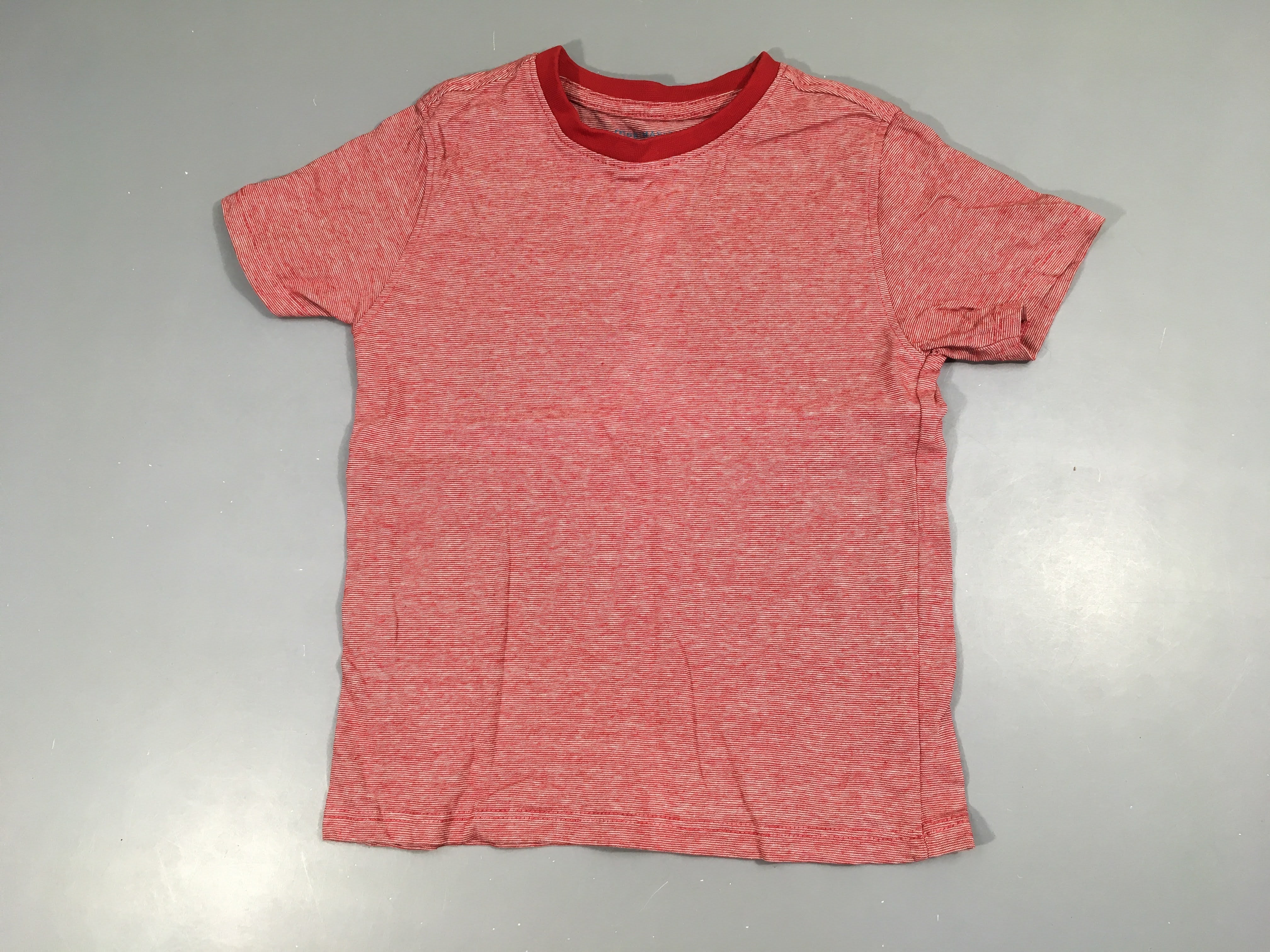 T-shirt m.c rouge rayé