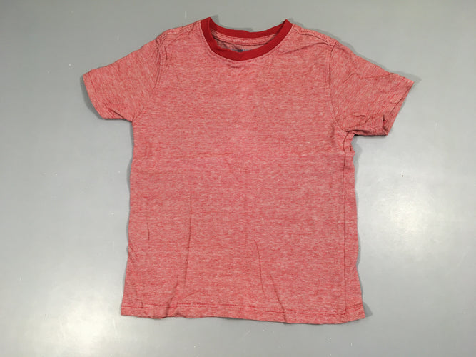 T-shirt m.c rouge rayé, moins cher chez Petit Kiwi