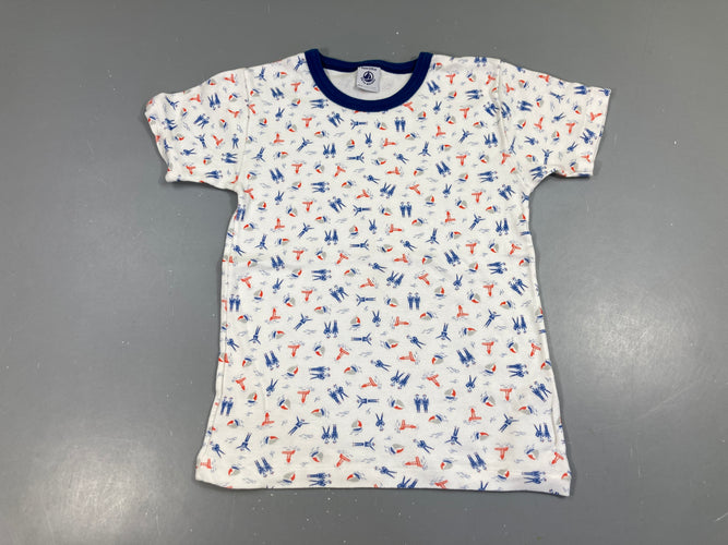 T-shirt m.c blanche phare, moins cher chez Petit Kiwi