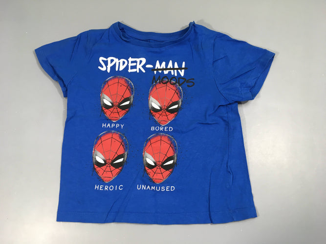 T-shirt m.c bleu Spider man, moins cher chez Petit Kiwi