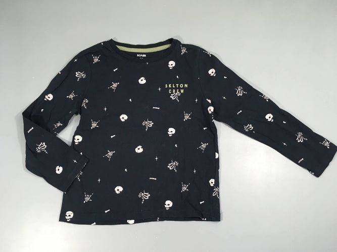 T-shirt m.l bleu marine crânes, moins cher chez Petit Kiwi