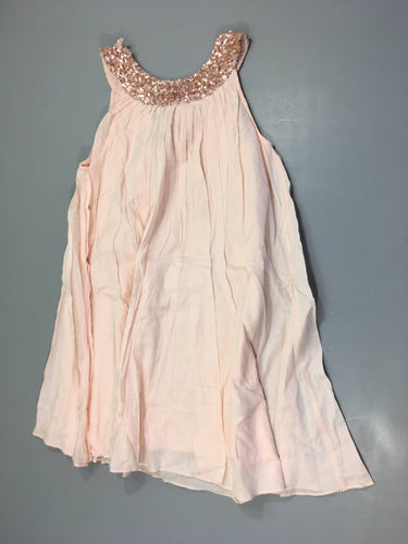 Robe s.m rose doublée, moins cher chez Petit Kiwi