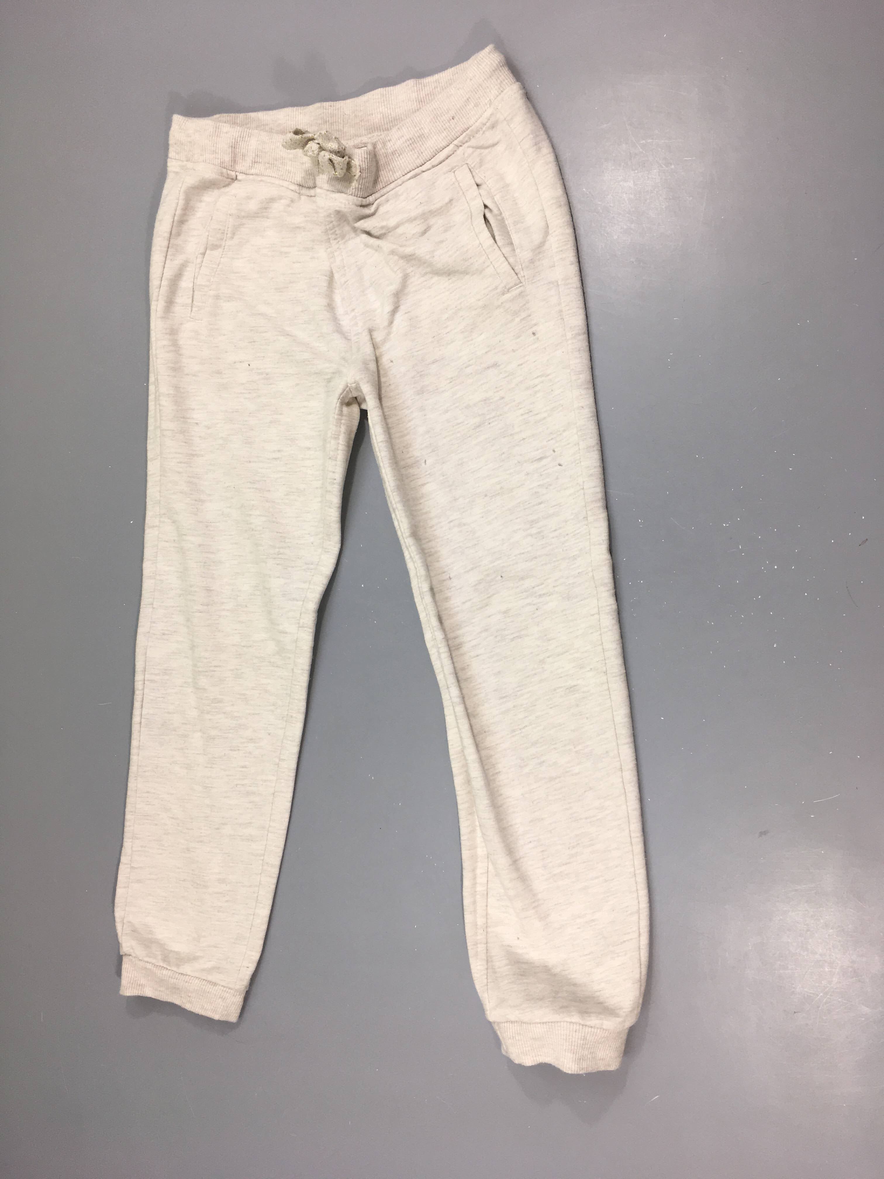 Training écru flammé, légèrement bouloché