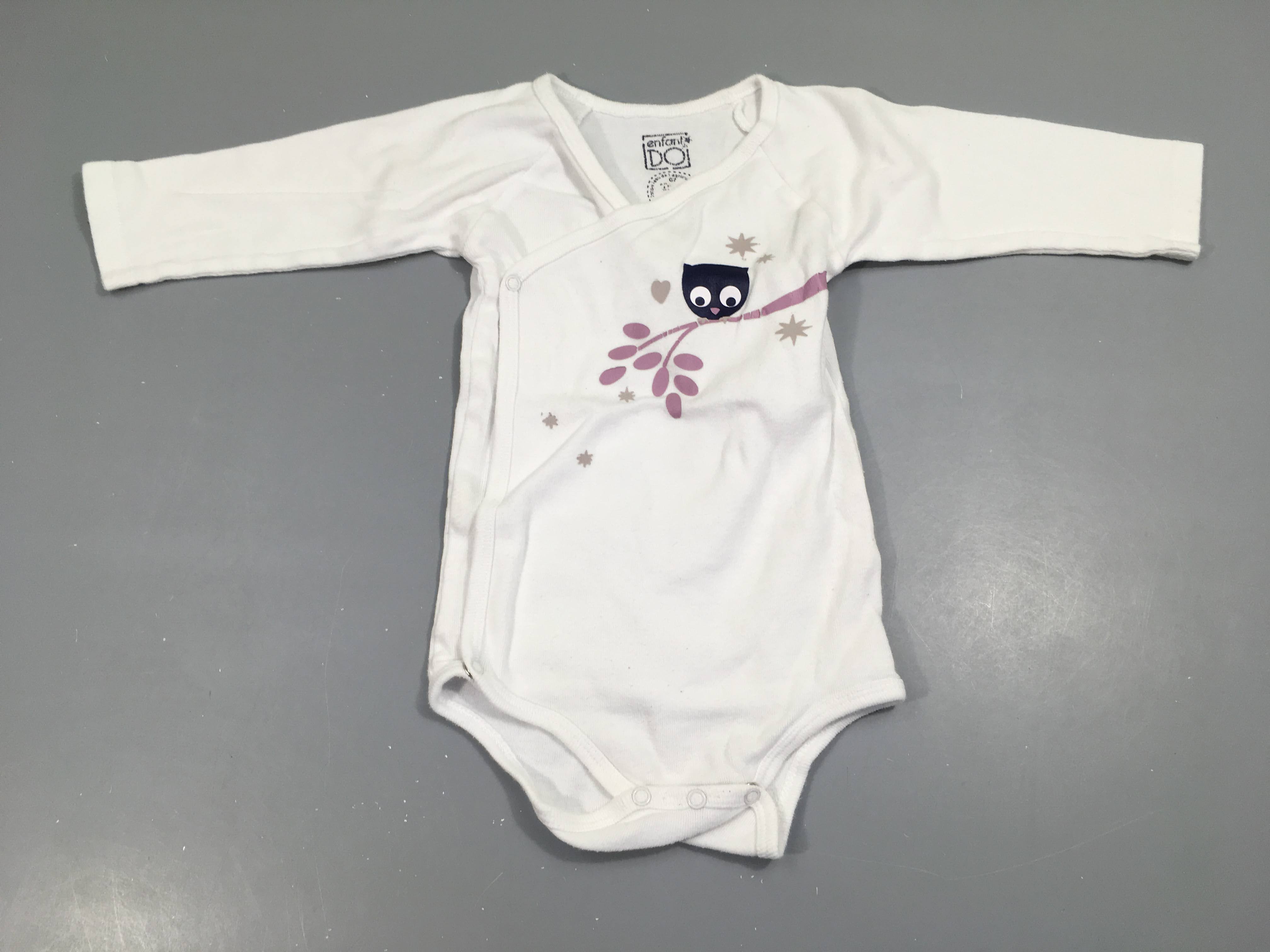 Body m.l blanc , hibou