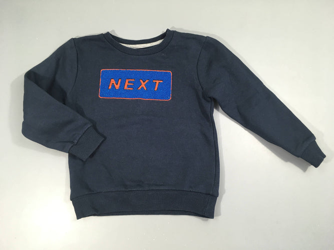 Pull Sweat bleu marine Next relief, moins cher chez Petit Kiwi