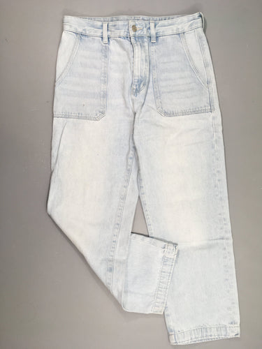 Jeans clair Dad Fit, 30/28, petite tache à l'arrière, moins cher chez Petit Kiwi