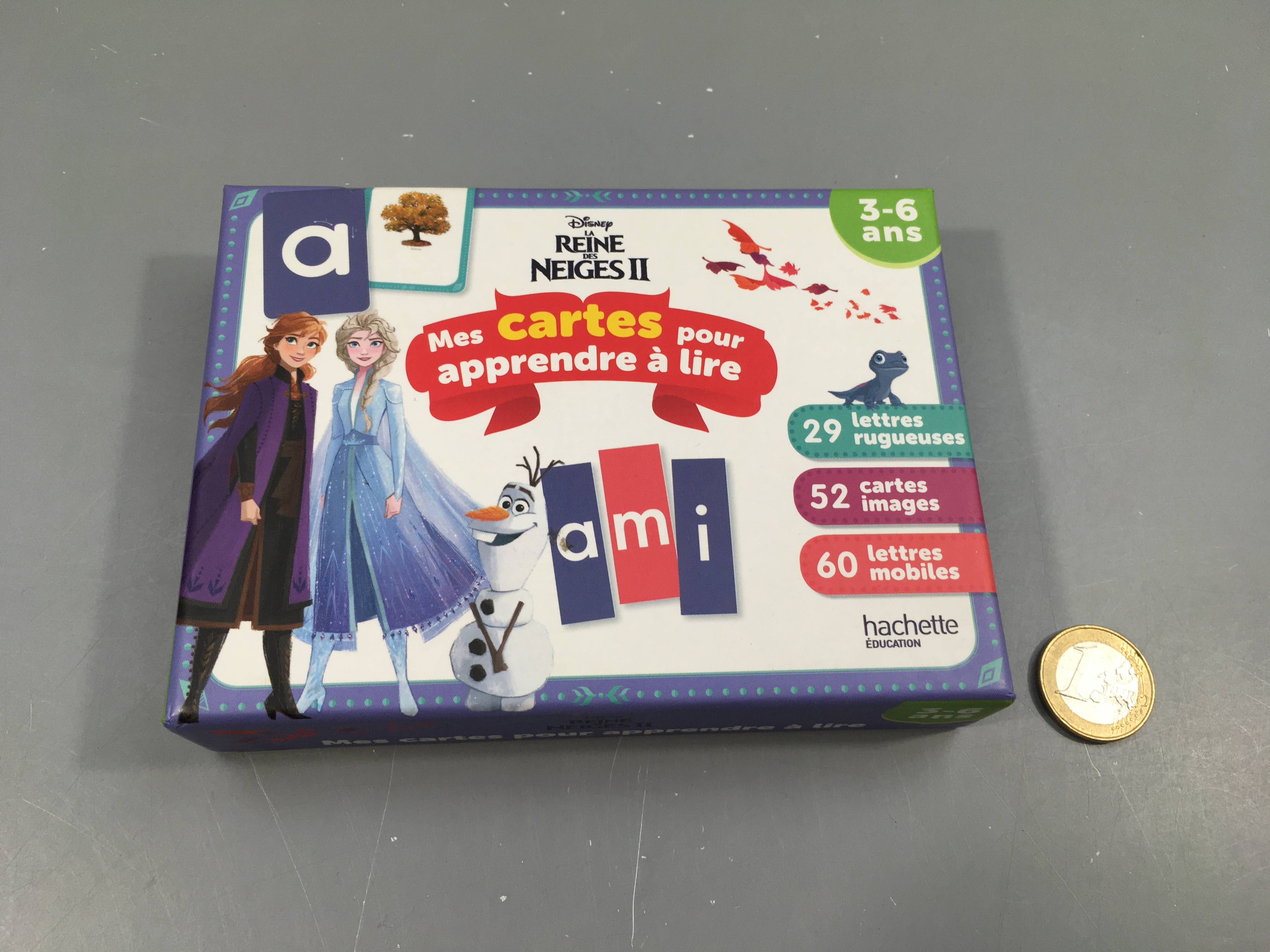 Complet mes cartes pour apprendre à lire, la reine des neiges, 3-6ans