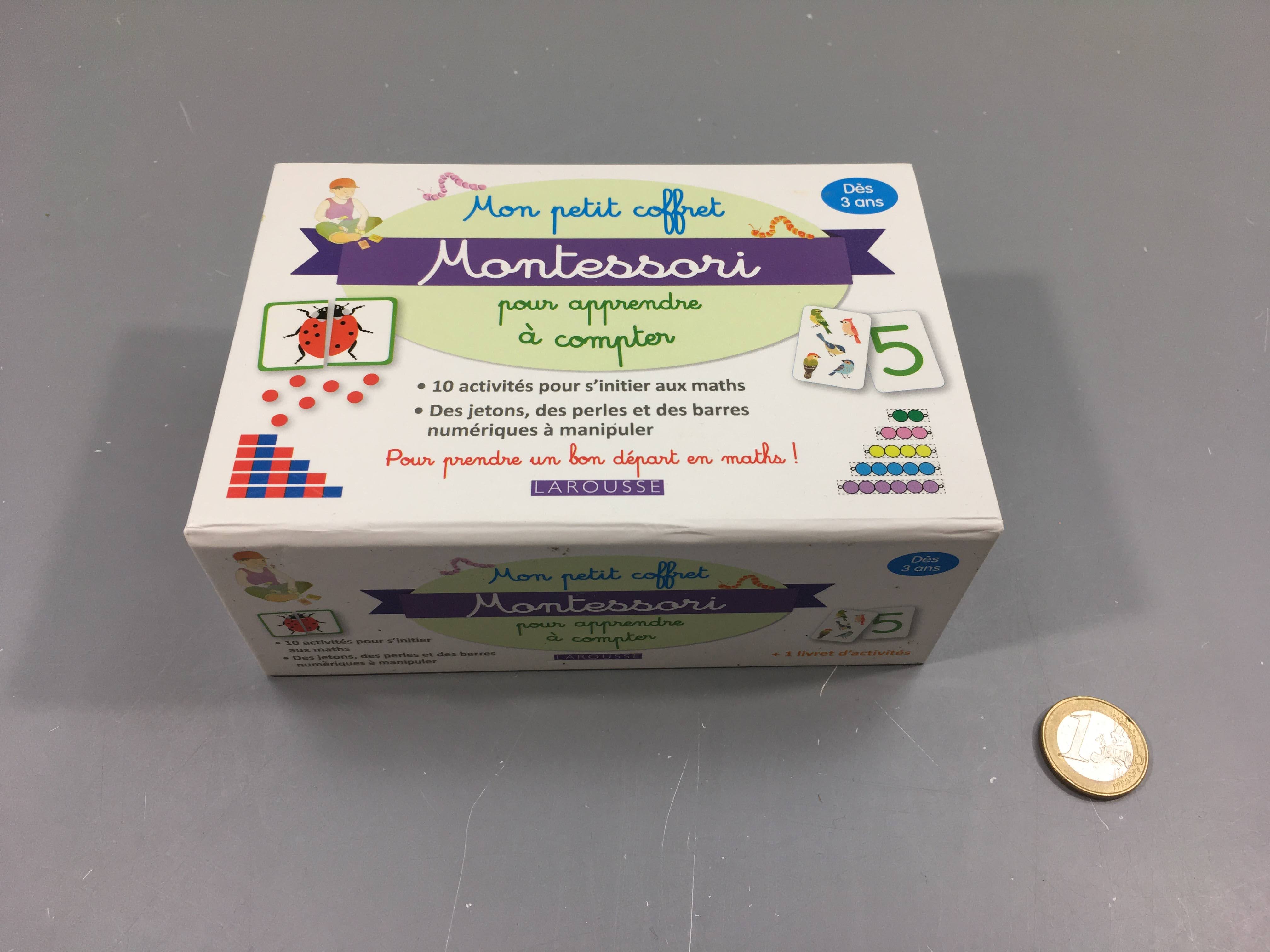 Complet Mon petit coffret Montessori pour apprendre à compter, 3+