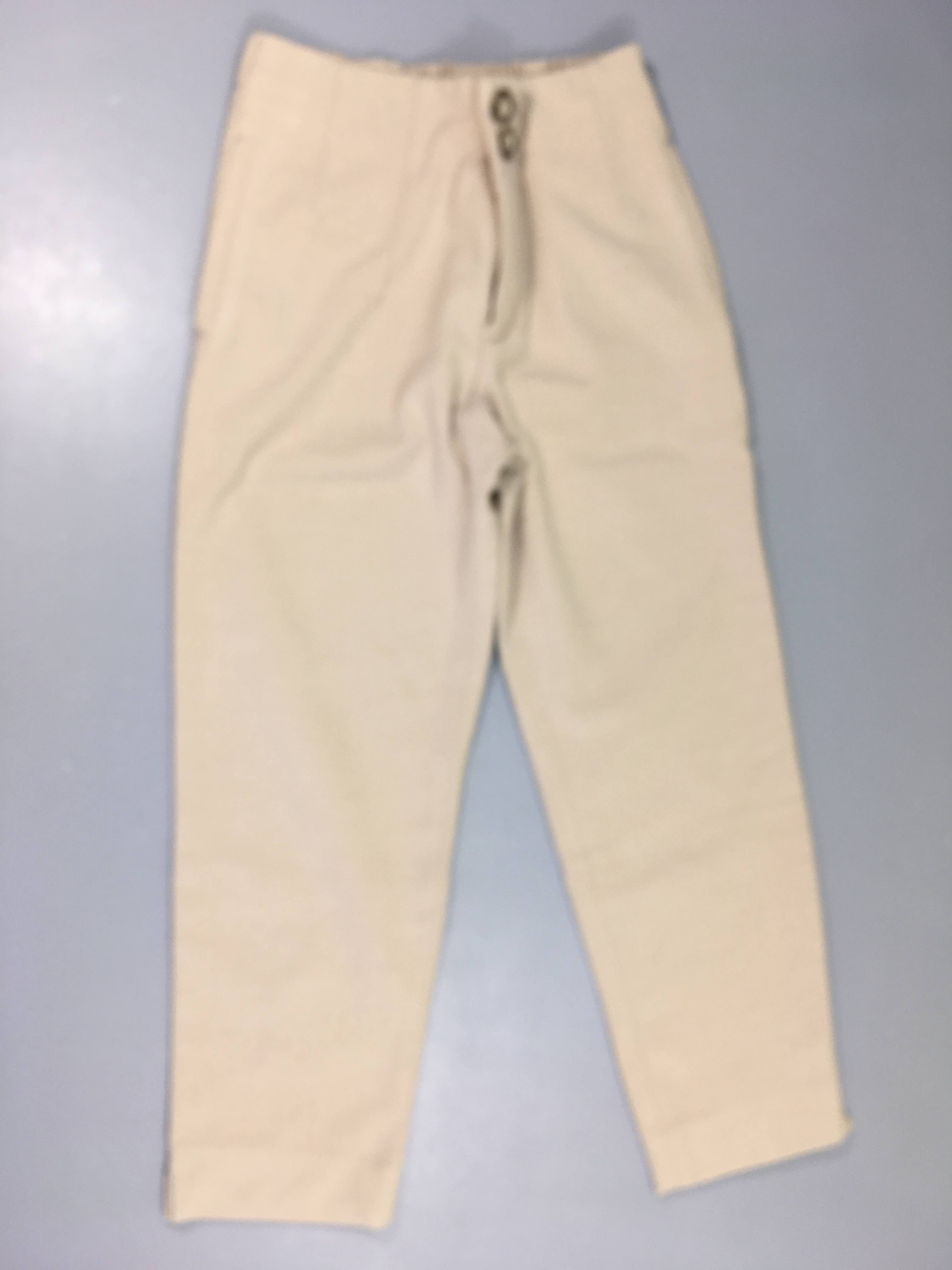 Pantalon style tweed beige, bouloché