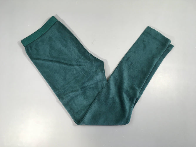 Legging velours côtelé vert, moins cher chez Petit Kiwi