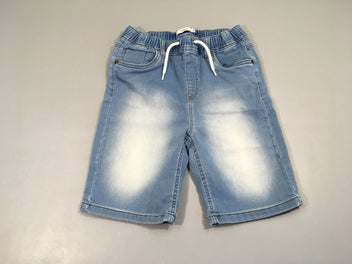 Bermuda denim taille élastique