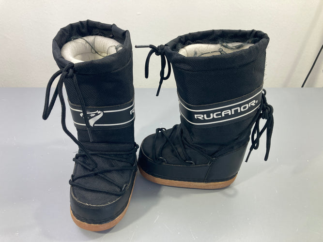 Bottes de neige noires, lacets, moins cher chez Petit Kiwi