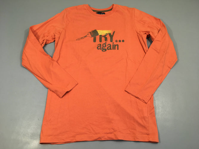T-shirt m.l orangé foncé Trayé Again, moins cher chez Petit Kiwi