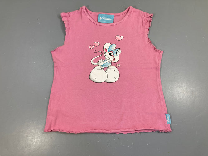 T-shirt m.c rose Piddlina 100%Coton Légèrement bouloché, moins cher chez Petit Kiwi