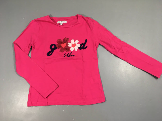 T-shirt m.l rose vif Goog relief, moins cher chez Petit Kiwi