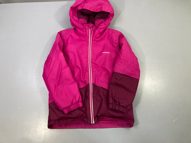 Veste ski fuchsia et prune capuche zippée, Wed'ze, moins cher chez Petit Kiwi