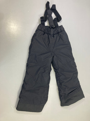 Pantalon de ski à bretelles noire bretelles, moins cher chez Petit Kiwi