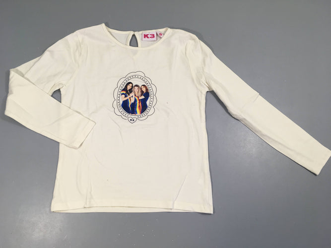T-shirt m.l écru K3, moins cher chez Petit Kiwi