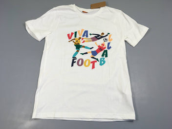 Neuf-T-shirt m.c blanc Viva Foot