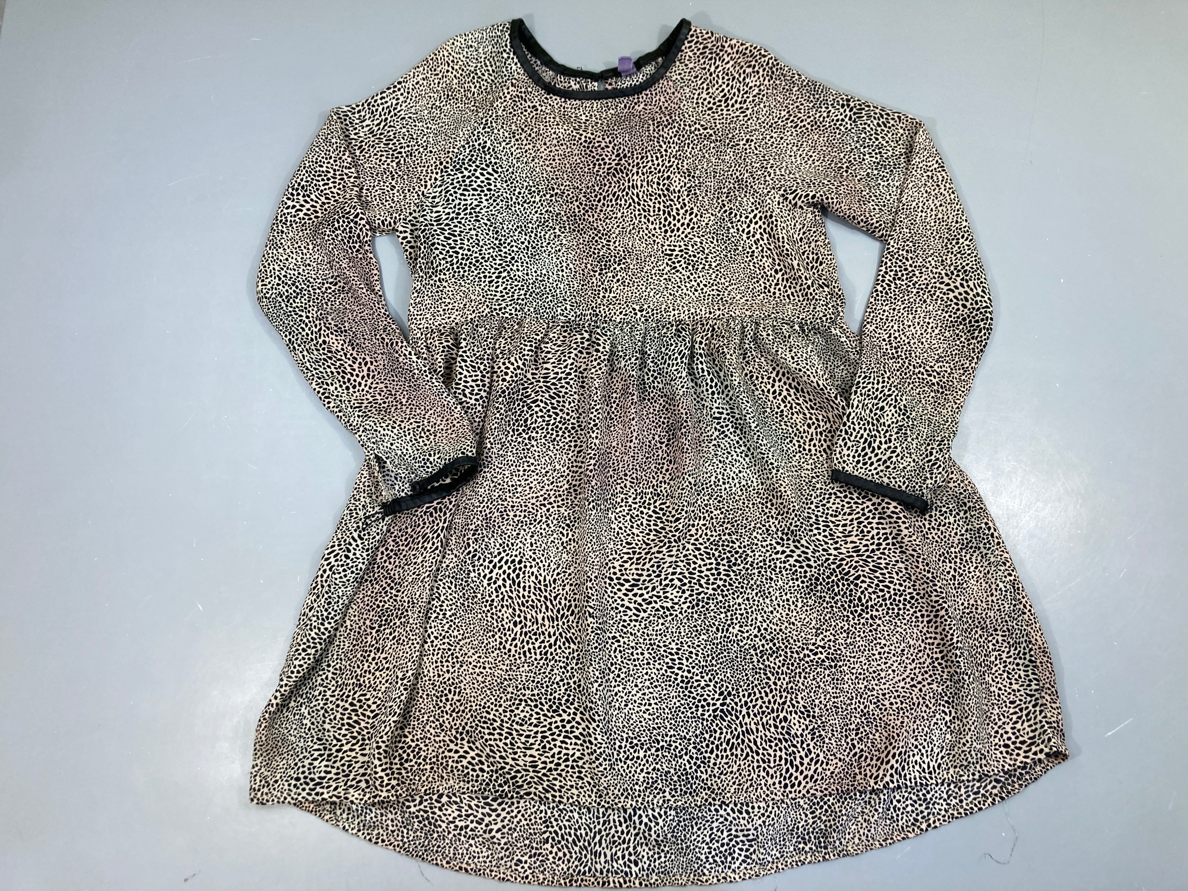 Robe m.l beige léopard