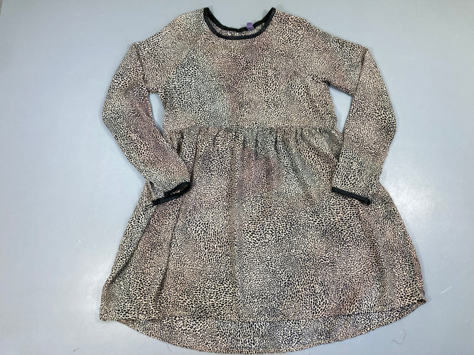 Robe m.l beige léopard, moins cher chez Petit Kiwi