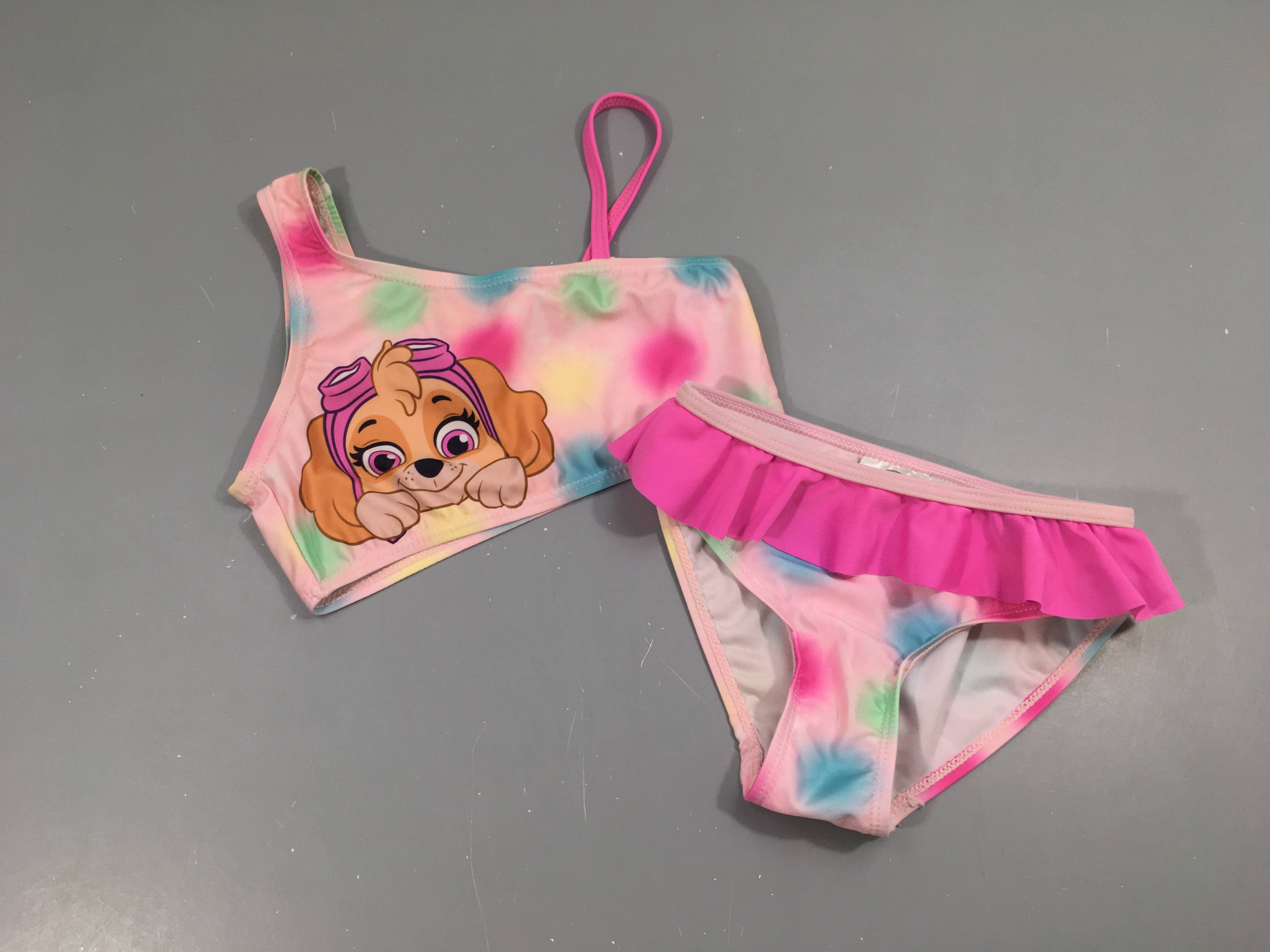 Bikini rose effet délavé couleurs Stella pat'aptrouille