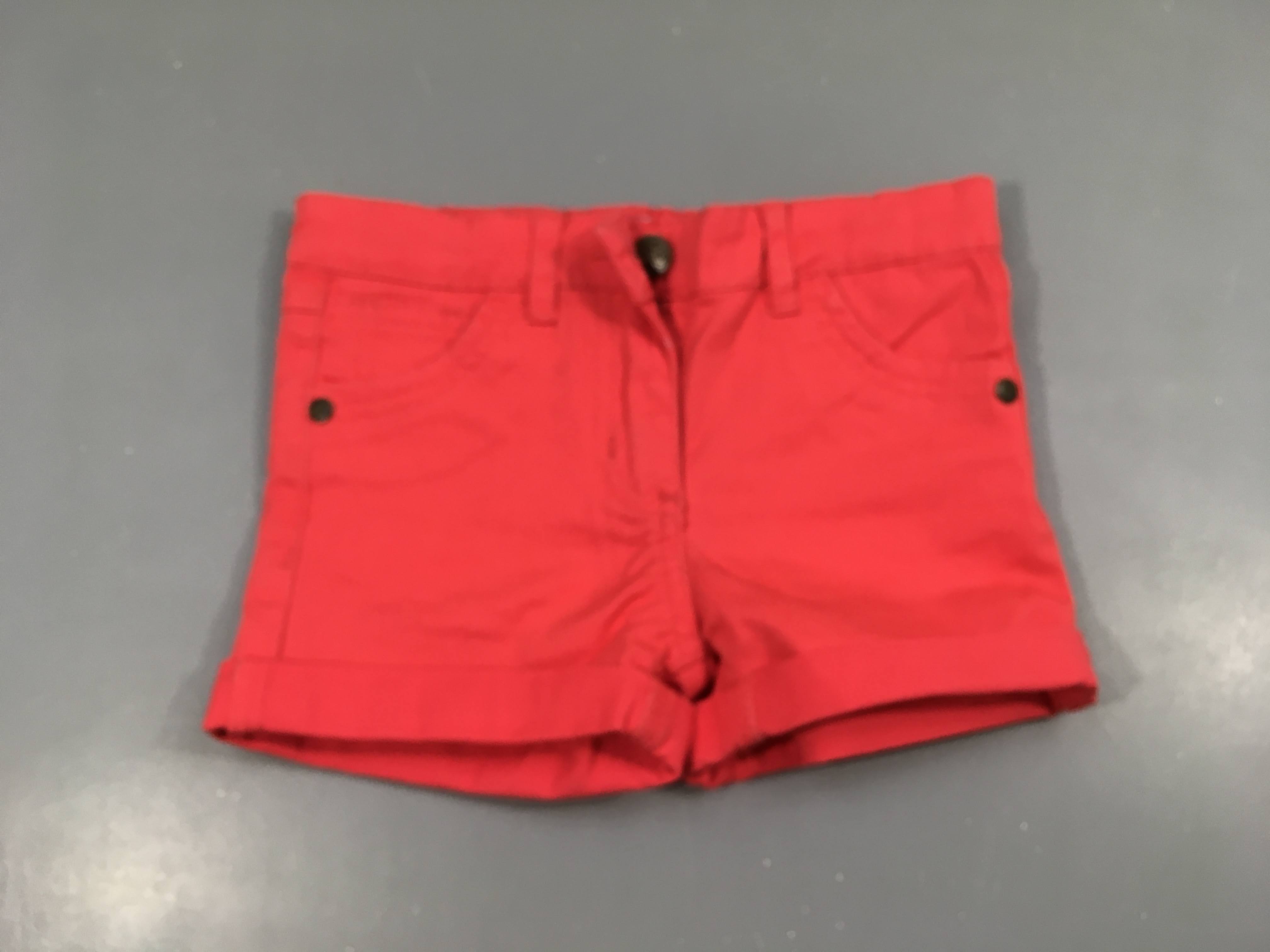 NEUF short rose revers