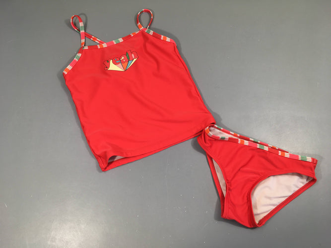 Tankini corail Yeah, moins cher chez Petit Kiwi